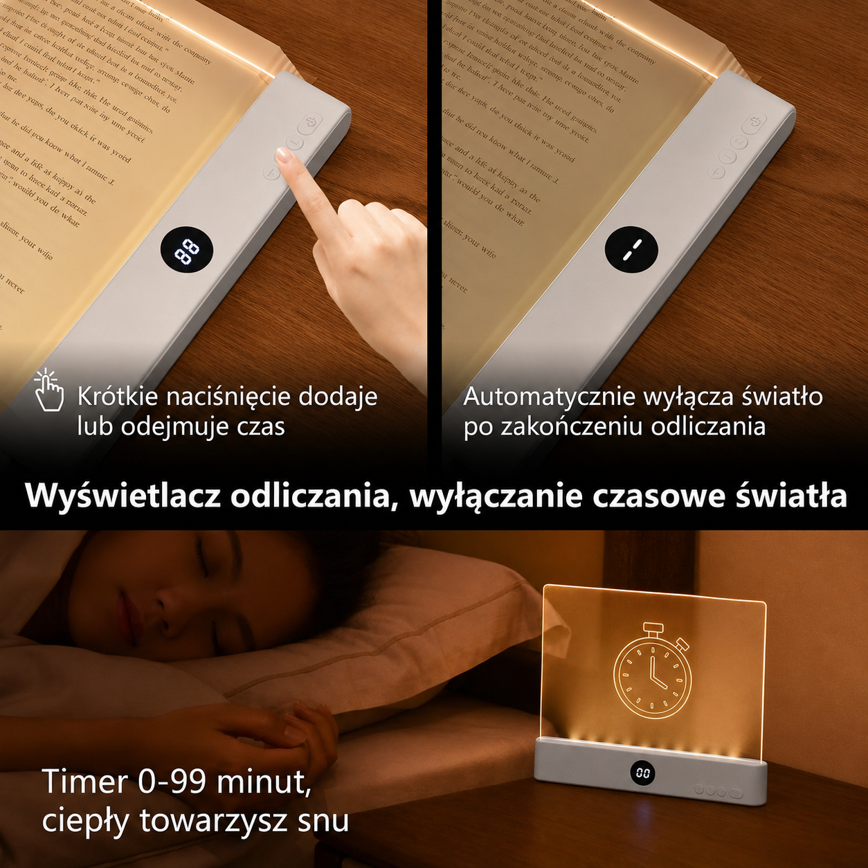 BookGlow - Inteligentna lampa do czytania